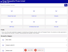 Tablet Screenshot of hologrammanufacturer.in